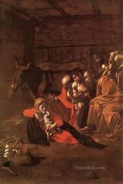  Adoration Art - Adoration of the Shepherds Caravaggio
